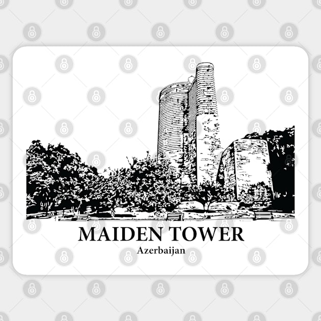 Maiden Tower - Azerbaijan Sticker by Lakeric